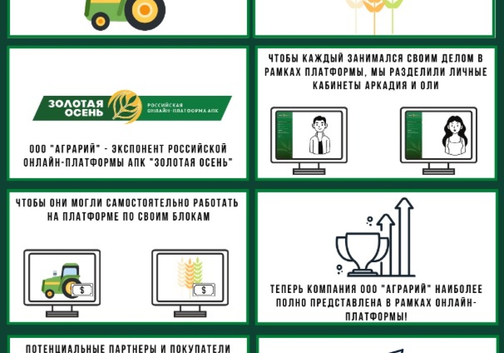 An online coworking space for companies has been created on the Russian agricultural online platform “Golden Autumn”